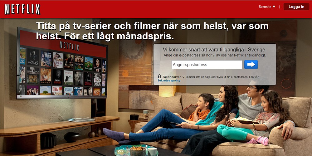 Netflix kommer till Norden