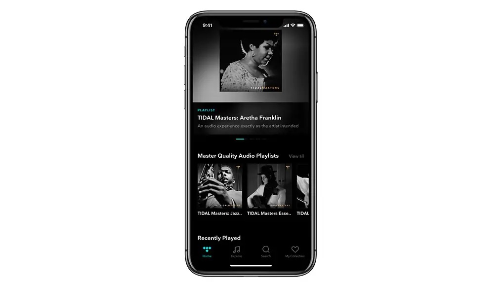 Tidal ger studioljud i iPhone