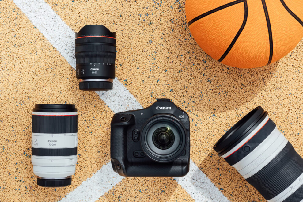 EOS-R1_Ambient_camera_and_lenses_on_basketball_court_69596