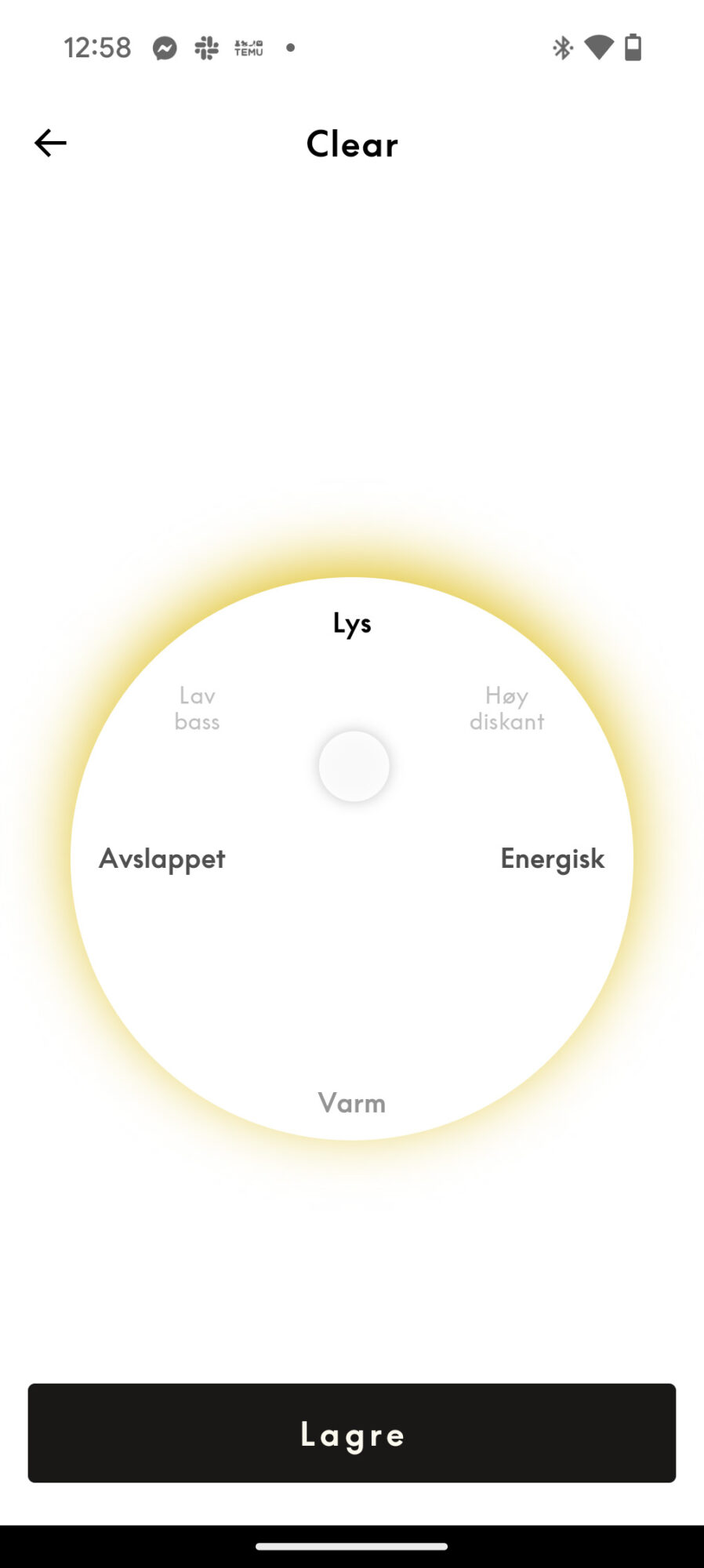 Bang & Olufsen app Equalizer