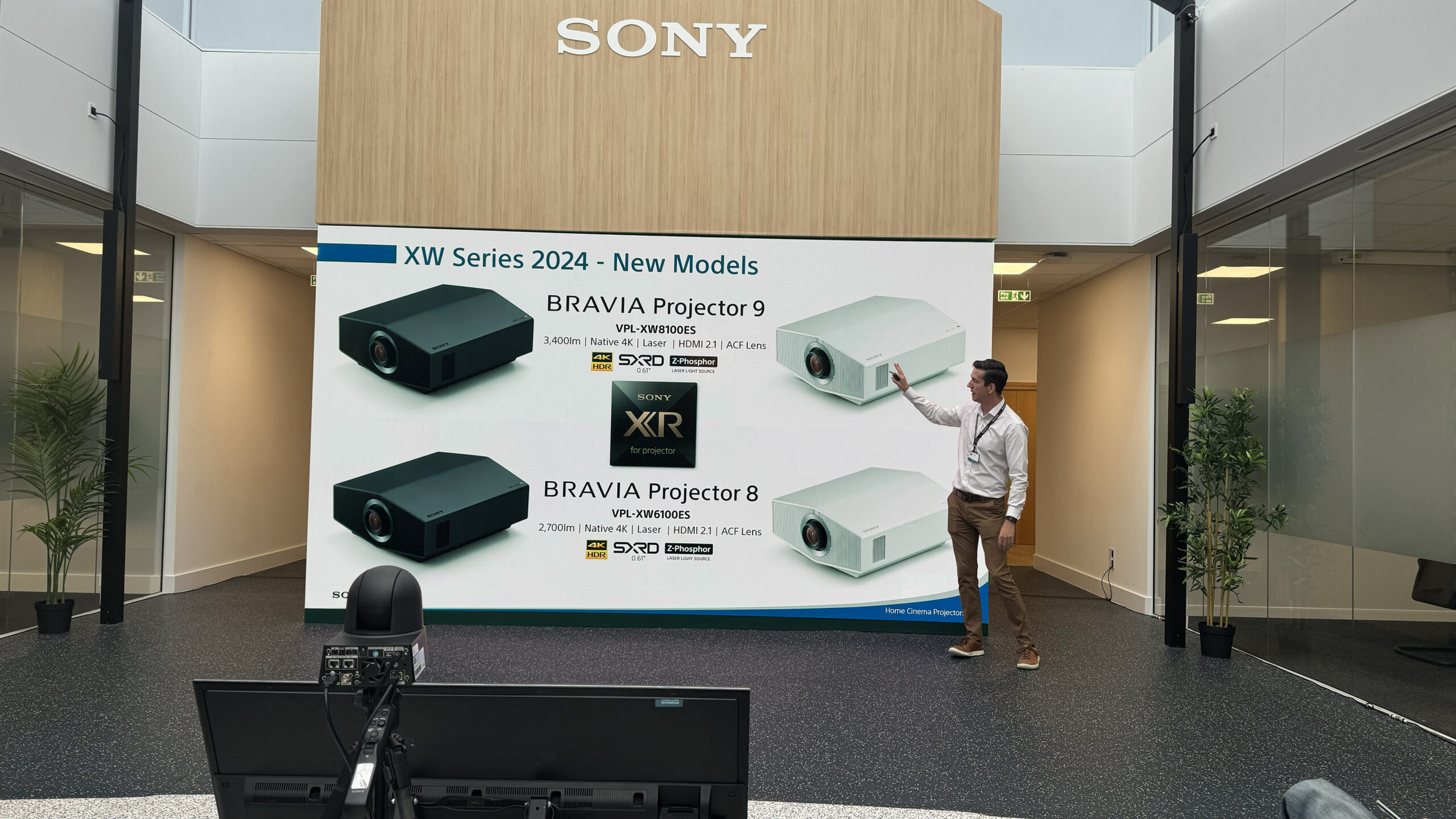 Sony Bravia Projector 8 & 9 onsite