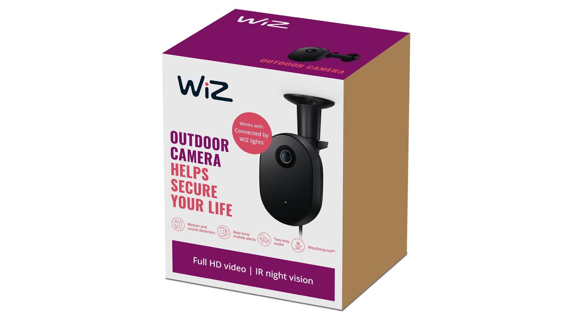 WiZ Outdoor Camera packaging