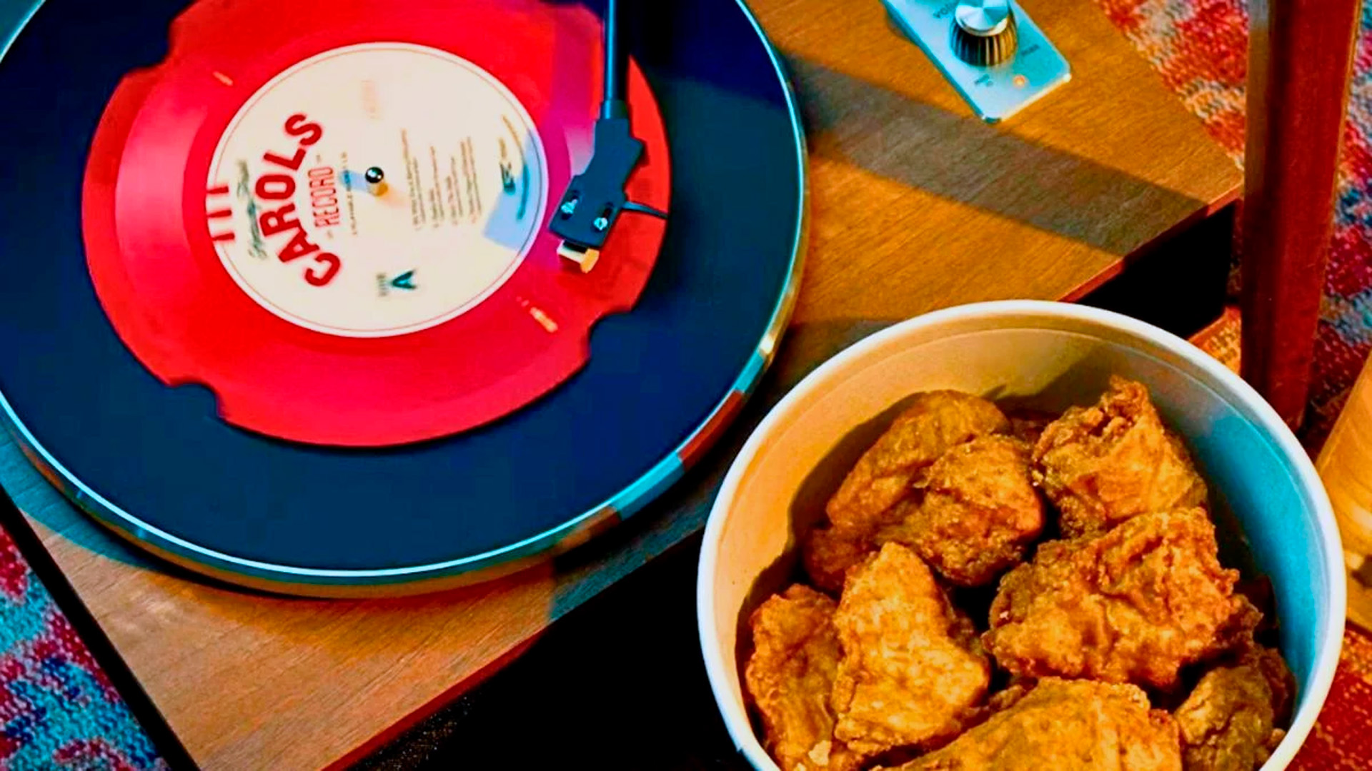 KFC gör kycklinglock som en vinylskiva