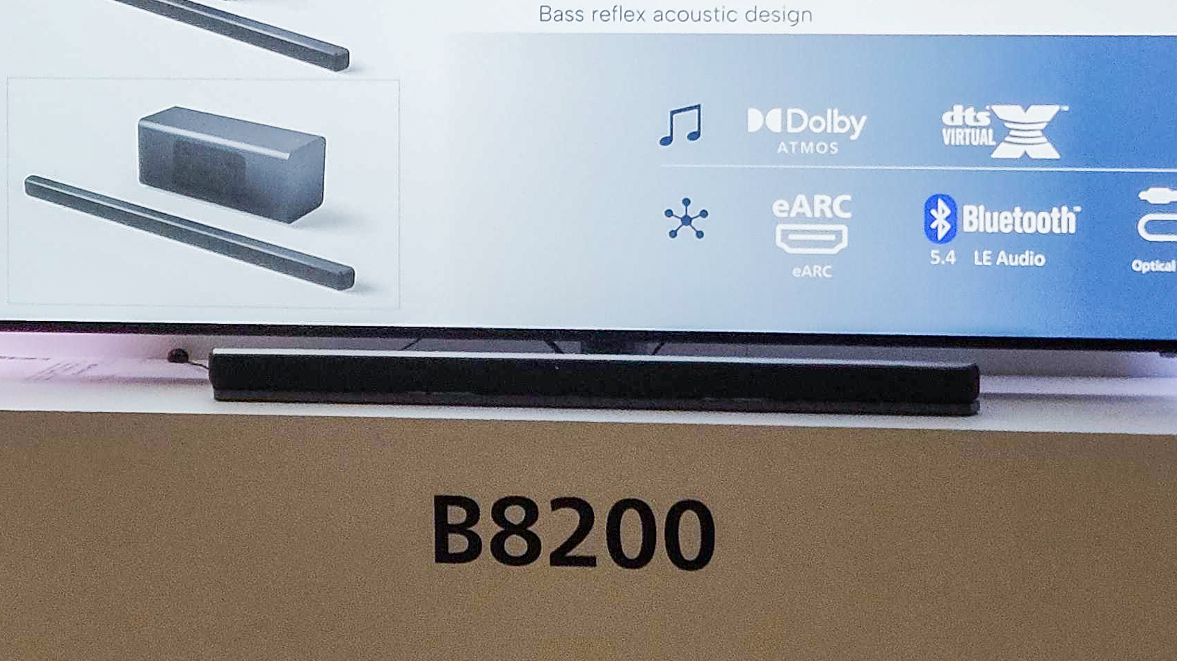 Är Philips B8200 världens lägsta soundbar?