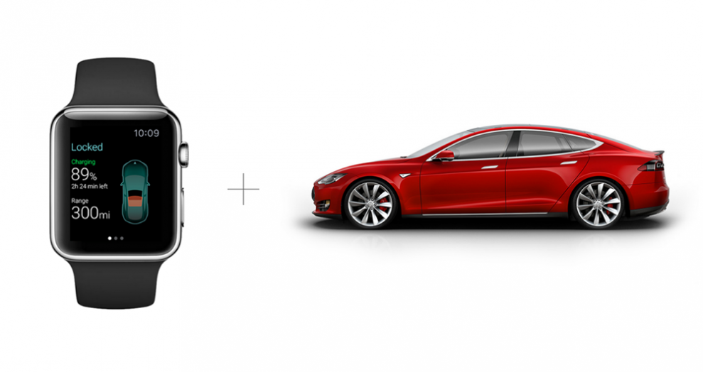 Tesla apple watch