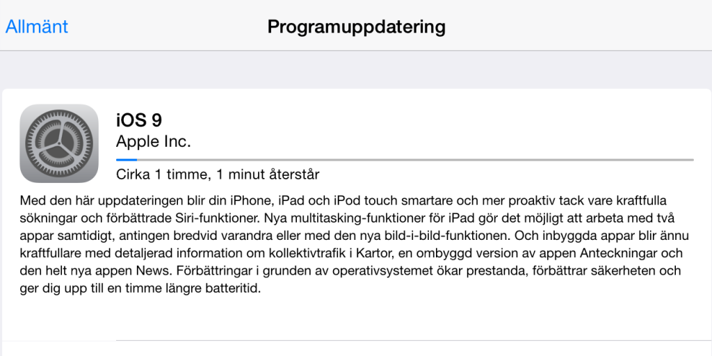 Äntligen dags för iOS 9